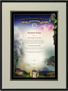 Mt. Fuji Black Belt Certificate Template