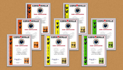 Core SKILLZ Belt Rank Certificate 5-Pack