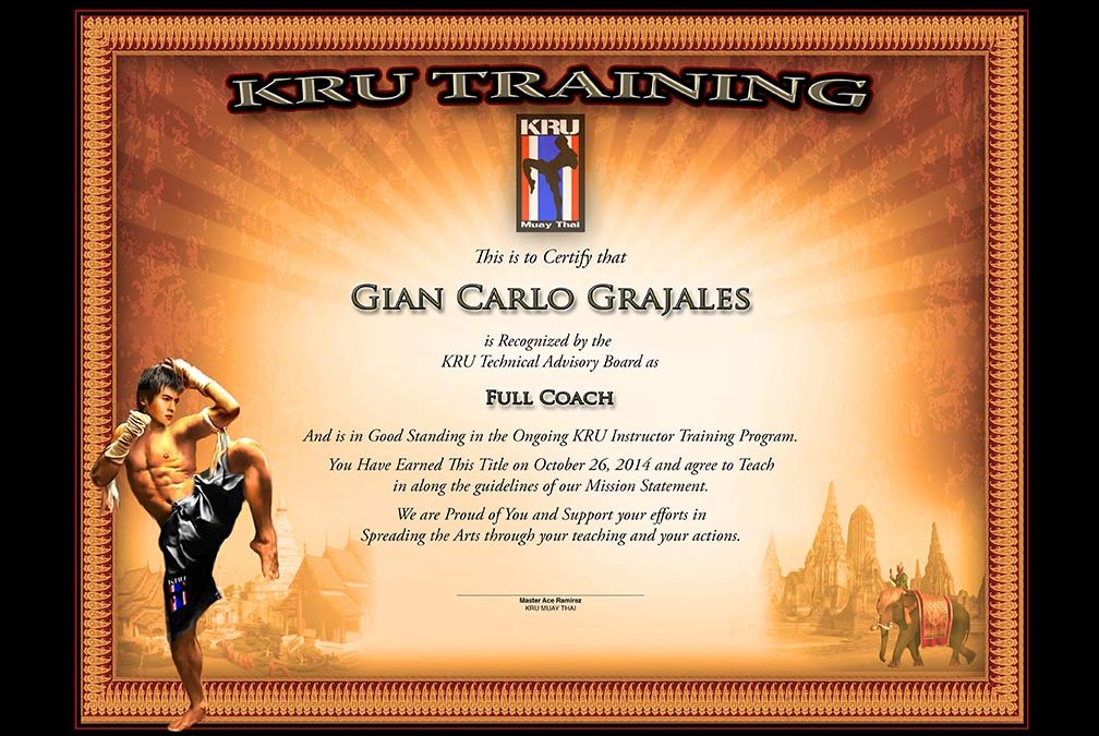 KRU – Muay Thai – Full Coach Certificate