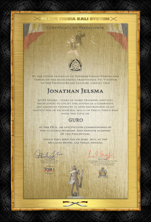 iKali side bar template by Martial Art Certificates